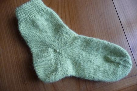 ma première chaussette tricotée